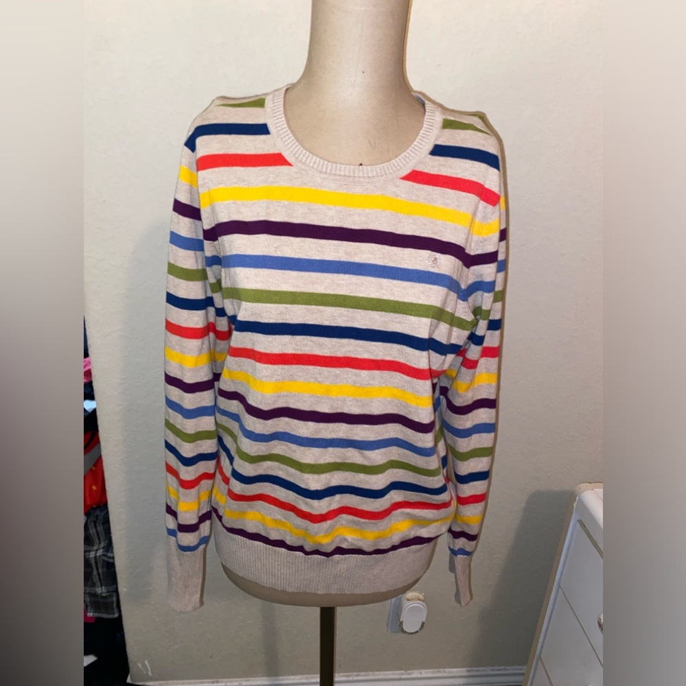 Women’s Izod striped sweater Size Large